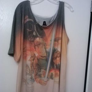 Starwars women's one sleeveless top
